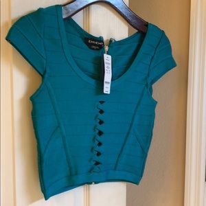 Bebe Bandage Crop Top Small